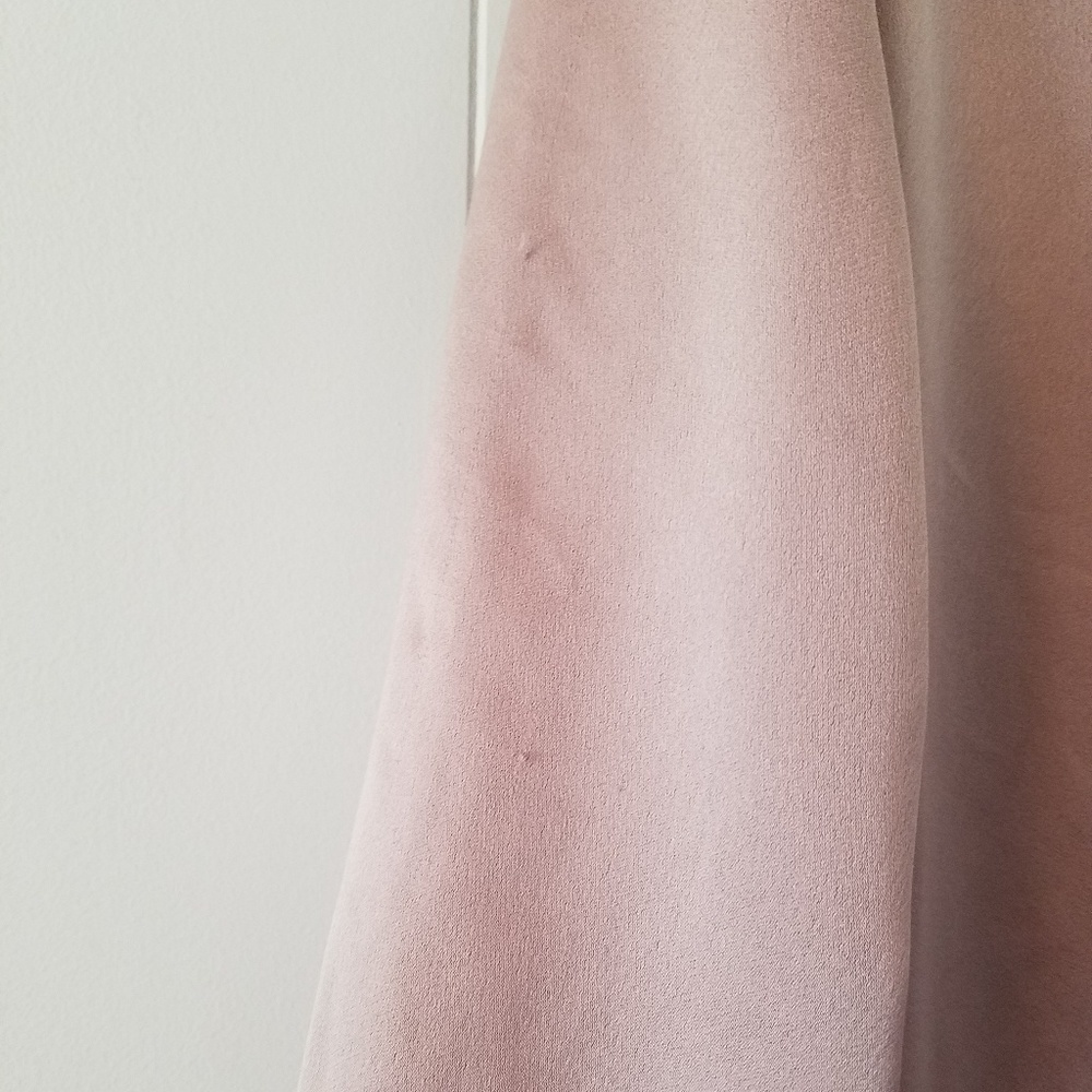 SOLD{Topshop} Pink Satin Bomber Jacket - Picture 5 of 5